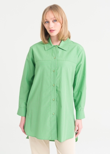 تونيك بياقة قميص وأزرار