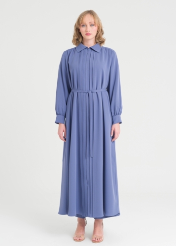 Fermuar Kapama Kemerli Pardesü