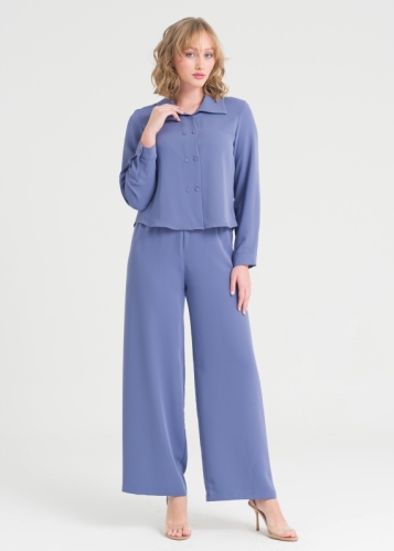 بنطال مريح بسحاب إغلاق