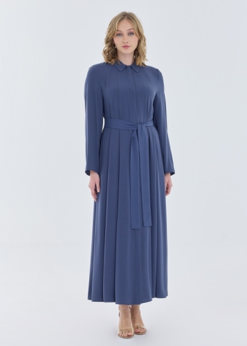 معطف طويل بتفصيل قطع