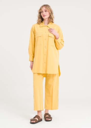 Cep Detaylı Pantolonlu Takım