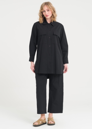 Cep Detaylı Pantolonlu Takım