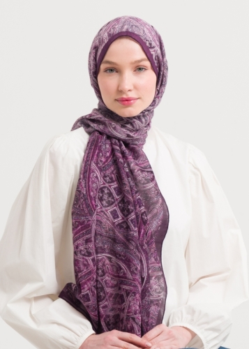 10167 Yün İpek Şal V15