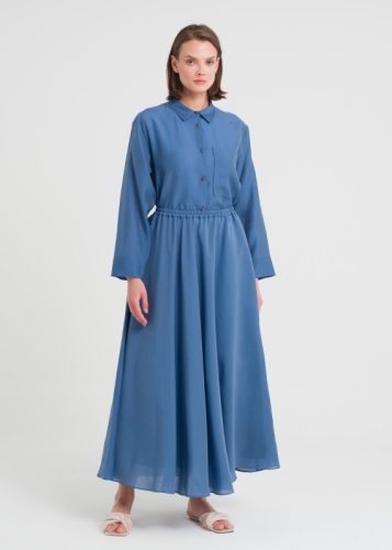 تنورة بتفاصيل كسرات