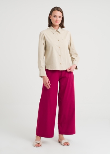 Comfortable Pants with Zipper Closure
