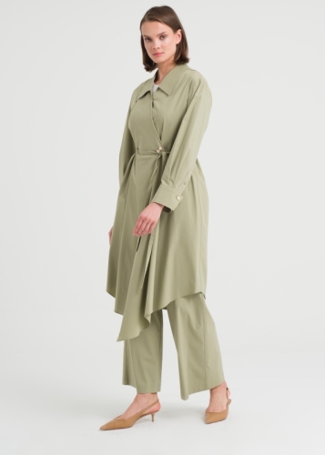 İnci Detaylı Asimetrik Kap