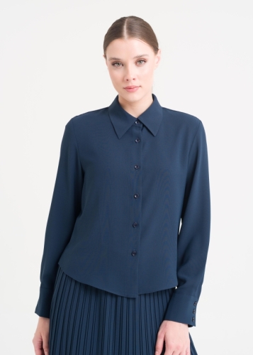 Kalın Manşetli Bluz