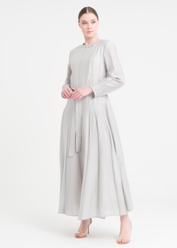 Parçalı Kloş Elbise