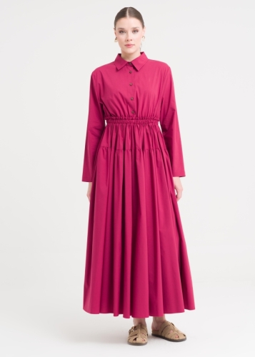 فستان بخصر مطاطي