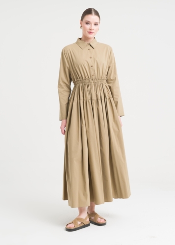 فستان بخصر مطاطي