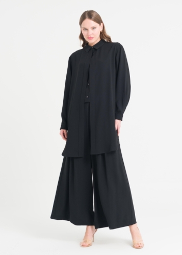 Uzun Tunikli Pantolonlu Takım