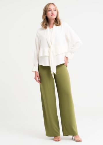 بنطال مريح بخصر مطاطي