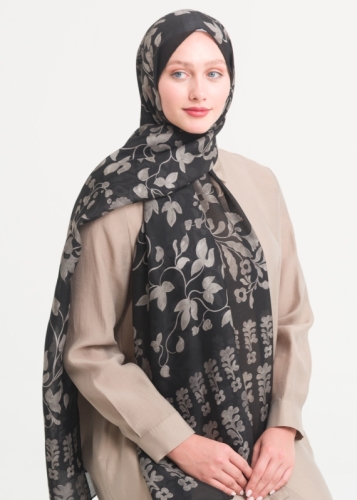 شال صوف حرير 10915 V10