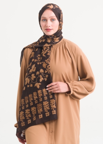 شال صوف حرير 10915 V12