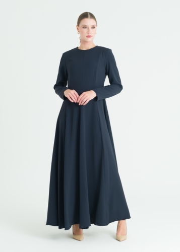 Parçalı Kloş Elbise