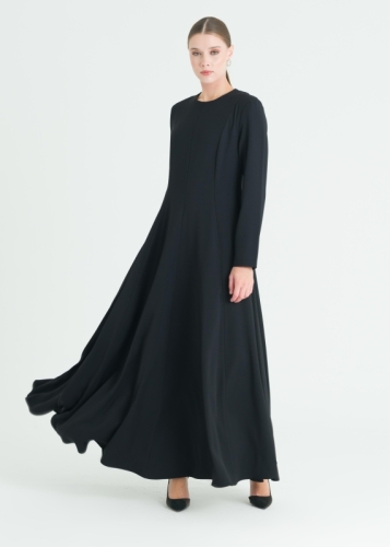 Parçalı Kloş Elbise