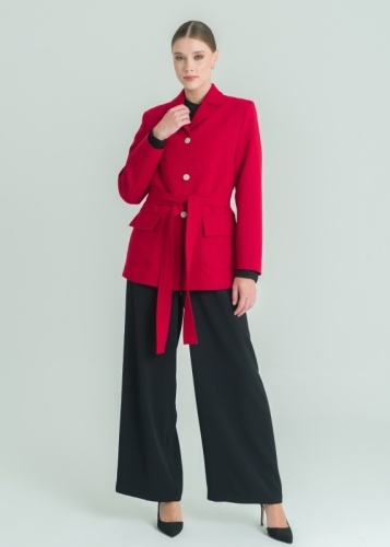 Düğme Detaylı Kısa Kap