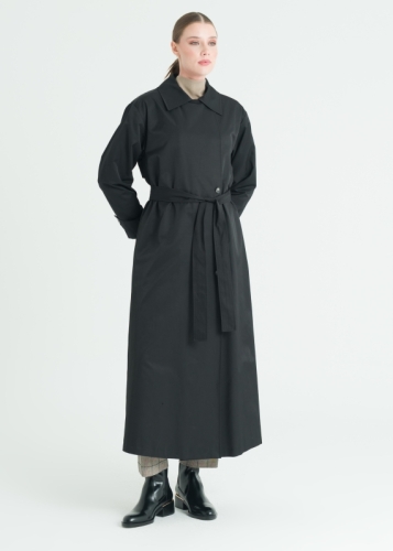 Düşük Kol Geniş Yaka Pardesü