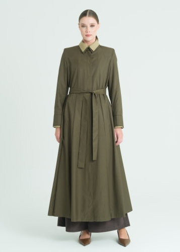 Parçalı Kloş Pardesü