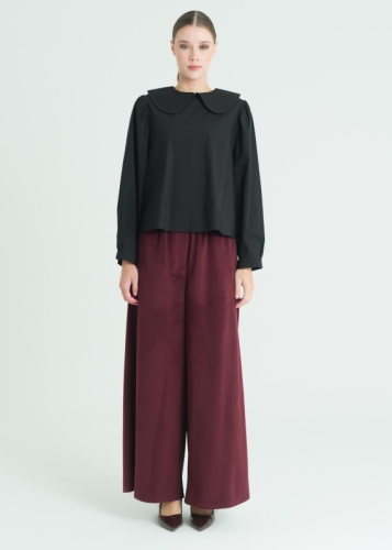 Wide Leg Velvet Pants