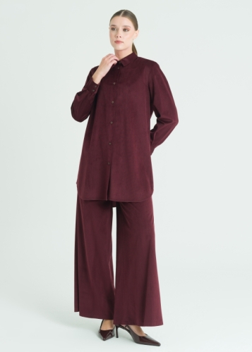 Erkek Yaka Kadife Tunik