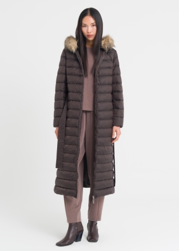 Fermuar Kapama Kaz Tüylü Şişme Mont