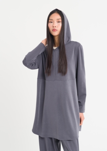 Kapşonlu Rahat Tunik