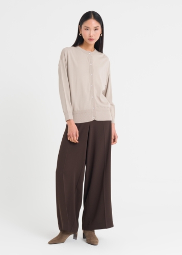 Comfort Fit Pants with Crease Line
