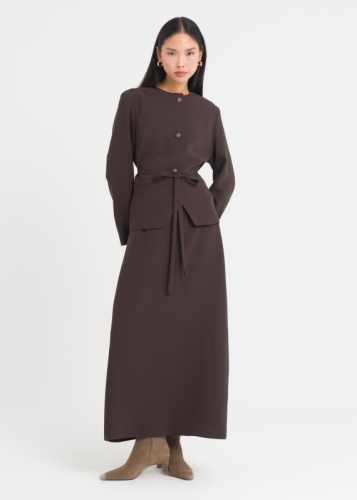 Süs Düğmeli Etekli Takım