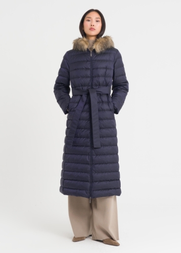 Fermuar Kapama Kaz Tüylü Şişme Mont