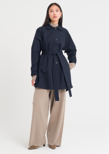 Reglan Kol Düğmeli Trençkot