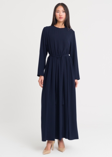 Beli Büzgülü Elbise