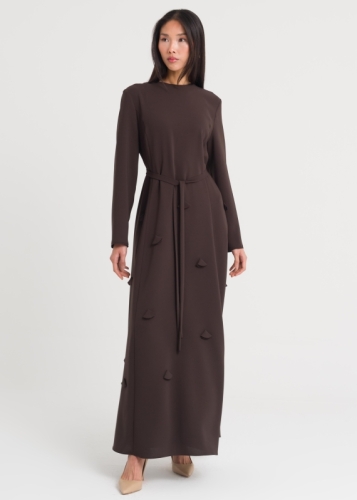 Lazer Yapraklı Elbise