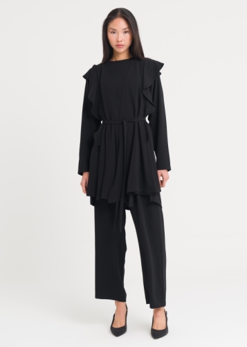 Volanlı Pantalonlu Takım