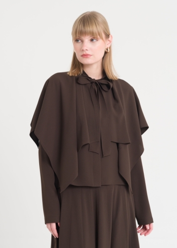 Pelerin Detaylı Bluz