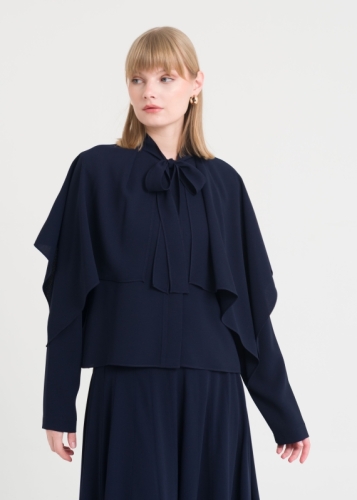 Pelerin Detaylı Bluz