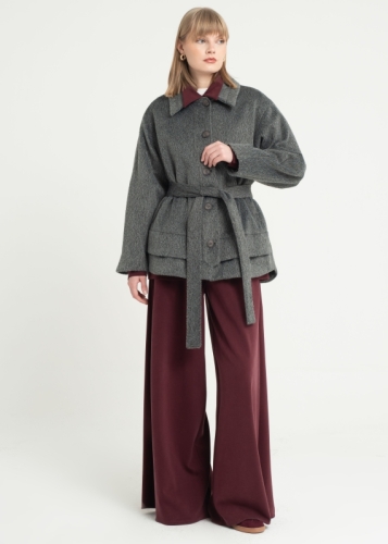 Erkek Yaka Kısa Kaban