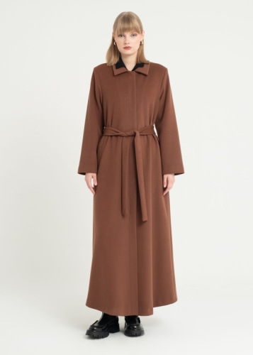 Düğme Kapama Rahat Manto