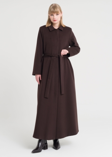 Düğme Kapama Rahat Manto