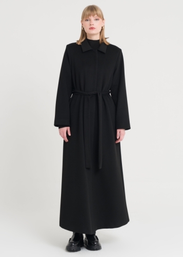 Düğme Kapama Rahat Manto