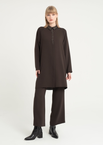 Taş Detaylı Kısa Tunik