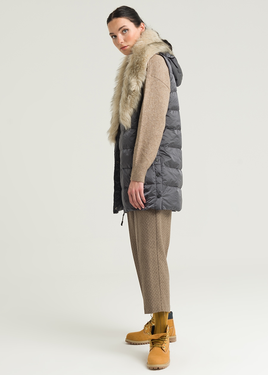 goose feather vest