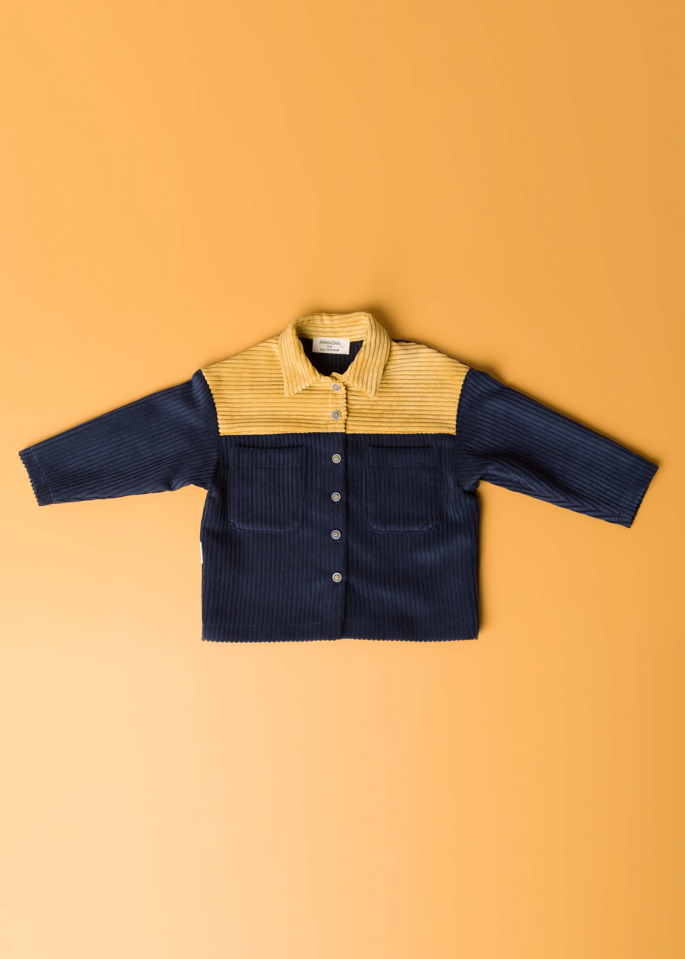 Gomlek Armagan Baby Kadife Unisex Bebek Gomlek